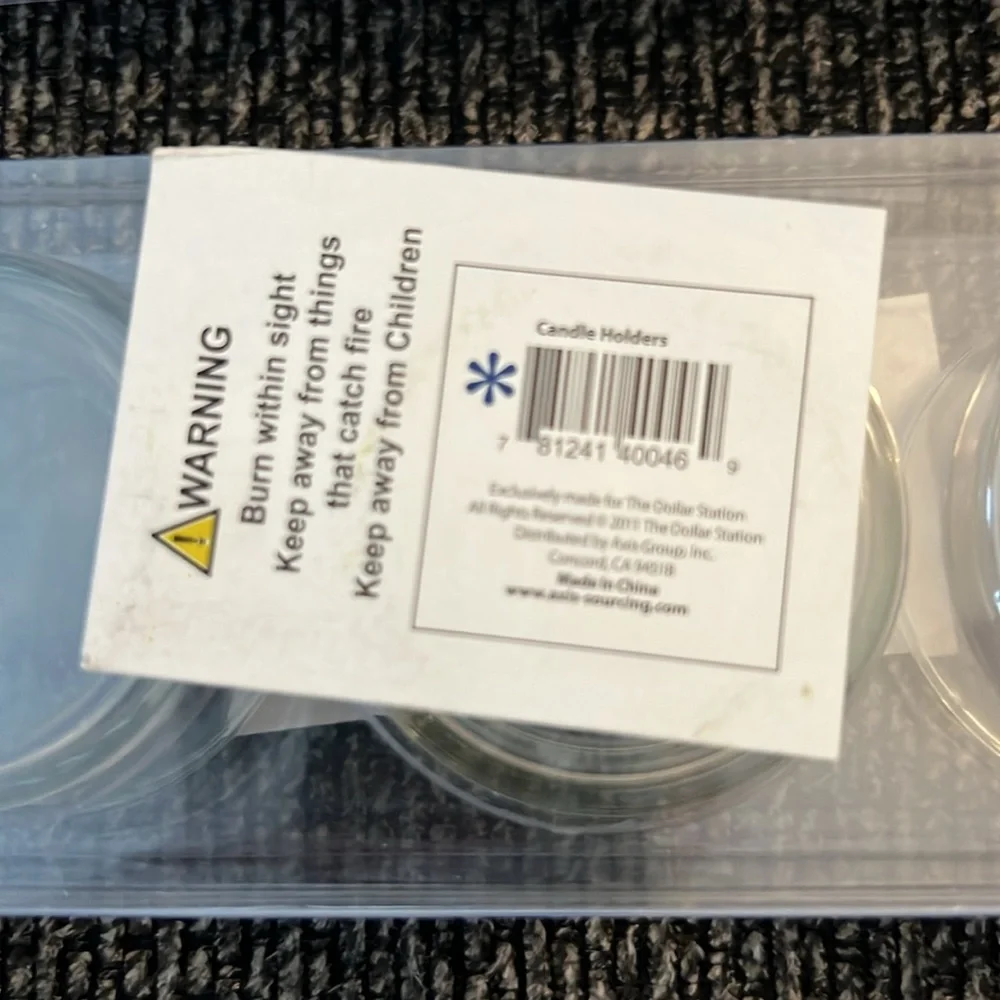 NWOT Clear Candle Holders, 27 total